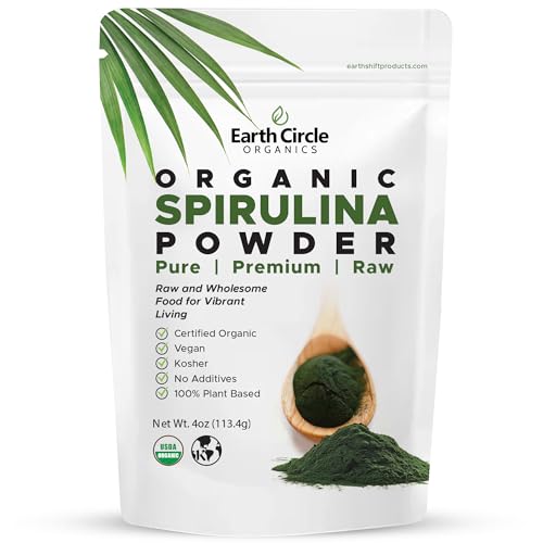 Earth Circle Organics Organic Spirulina Powder 4 oz (113 g)