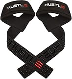 Hustle Athletics Weight Lifting Straps - 24' Soft Cotton Deadlift Straps with Silicone Grip and...