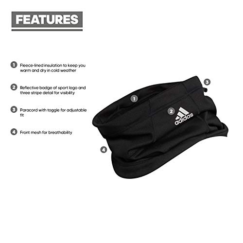 Adidas Alphaskin Neck Warmer, Black/Silver Reflective, One Size #TOP17