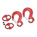1.12T Heavy Duty Chain Hook 2 Set Clevis Slip Hook Load Tow Chain Clevis Hook Winch Trailer Steel Clevis