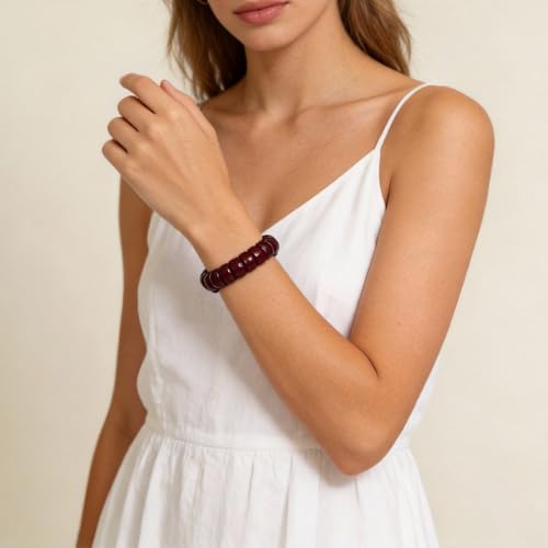 Image of Fidget Bracelet for Women Anxiety Bodhi Seeds Beaded Bracelets, Zen Fidget Stretch Bracelet Alleviate Anxiety Stress