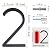 6" Modern House Numbers Floating Stainless Steel Address House Number Anti-Rust House Numbers with Nail Kits for Door Yard…