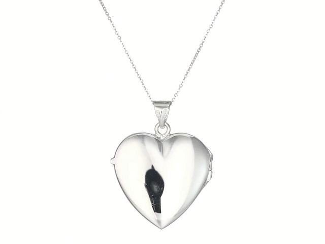 Amazon.com: Sterling Silver Italian Dark Blue Heart Locket