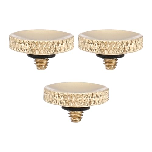 Pulsante di Scatto per Fotocamera 3pz Rilascio Morbido Otturatore in Rame Puro Zigrinato Adatto per Dorato Opaco