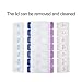 HRX Package Large Weekly Pill Organizer Vitamin Holder with Push Button, Easy Open 7 Day AM/PM Medicine Dispenser Box with 14 Compartments (Blue and Purple)