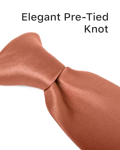 Image of boxed-gifts Clip on Ties for Men - Premium Black Solid Color Clip on Tie
