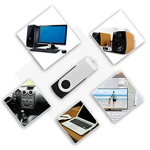 Wholesale Bulk 2Gb Usb Flash Drives 50 Pack, Kootion Thumb Drive Flash Drives Swivel Memory Stick 2G Usb Stick, Black 50 Pcs #TOP5
