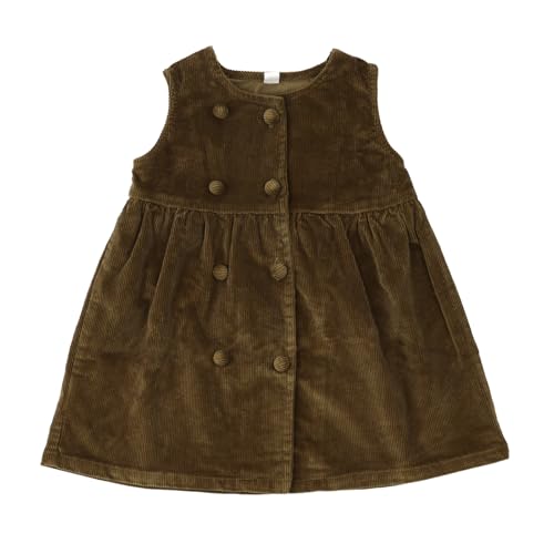 HOOLCHEAN Baby Toddler Girls Spring Fall Corduroy Vest Dress