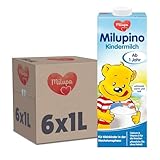 Milupa Milupino Kindermilch – Ab 1 Jahr – Trinkfertige Kindermilch für Kleinkinder in der Wachstumsphase – 6 x 1 L
