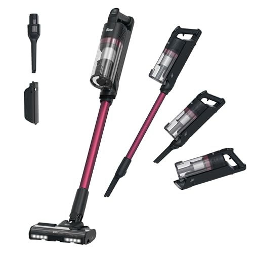 Hoover HF1 Max Cordless Vacuum Cleaner 50-min Runtime Rechargeable Stick Vacuum, 200W Anti-Hair Wrap, 3 Speed Modes, Double Edge Cleaning, LED Headlight, HEPA Fliter, Crevice Tool [HF1M10H]