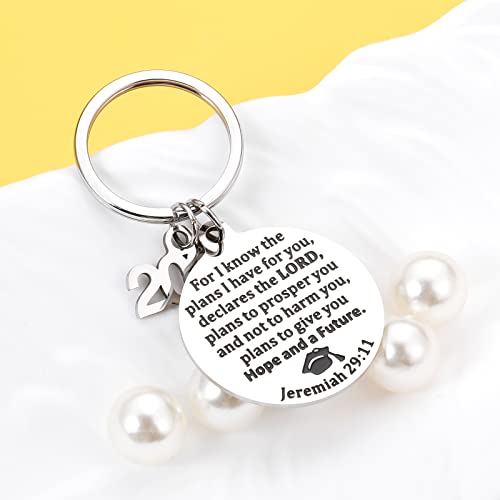 2023 Graduation Gifts For Men Women Class Of 2023 Seniors Students Inspirational Keychain Gifts Bible Verse Religious Faith College Masters Nurses High School 2023 Graduates Gifts For Son Daughter #TOP1