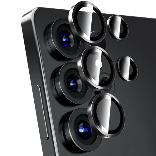 AACL for Samsung Galaxy S25 Ultra Camera Lens Protector, Tempered Glass Aluminum Alloy Ring Lens Cover Camera Screen Protector for S25 Ultra 5G, [Easy Installation][Case Friendly][1 Set]