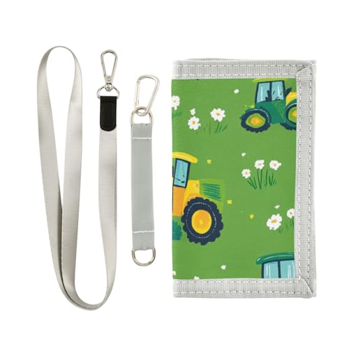 Boys Trifold Outdoor Sports Wallet for Kids Wallets Credit ID Card Slim Small Coin Purses Cars