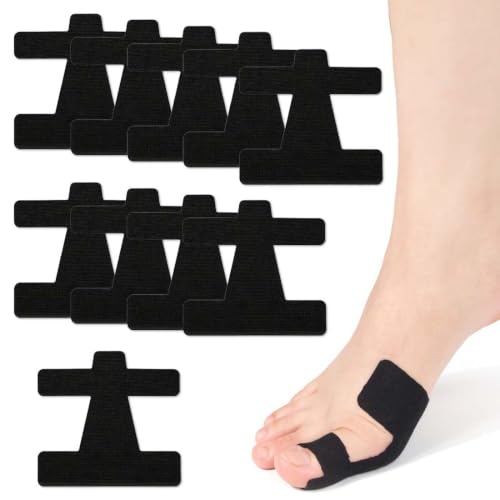 LAKPYN Cinta Kinesio de 10 piezas para Alluce Valgo, Cinta Kinesiológica de Alluce Valgo Preagliado, Respiradora para soporte eficaz y alivio del dolor por allucia