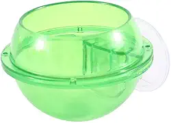 Leadigol 2 peças com ventosa alimentadora de répteis para animais de estimação, lagartixa com ventosa, forragem de minhoca viva para animais de estimação, tigela de lagarto, répteis, acessórios de