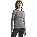 Produktbild icebreaker Merino Damen 200 Oasis Langarm-Top mit Rundhalsausschnitt, Größe M, Gritstone Hthr