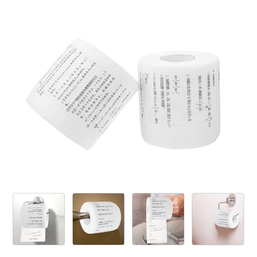 Papel higiénico matemático de 2 rollos con diseño creativo Ciieeo 8