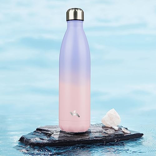 Image of Konokyo Insulated Water Bottles,25 oz Double Wall Stainless Steel Vacumm Metal Flask for Sports Travel,Pastel Sunset