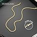 MUSECLOUD Mens Cuban Link Chain Necklace - 14K Gold Plated Stainless Steel Chains for Men Durable 5mm Thick Miami Curb Jewelry for Brother Father Non-Tarnish Necklaces 20 inch