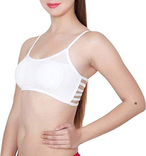 Image of Girls Cotton Lightly Padded, With Removable Pads Non-Wired Bralette Bra
