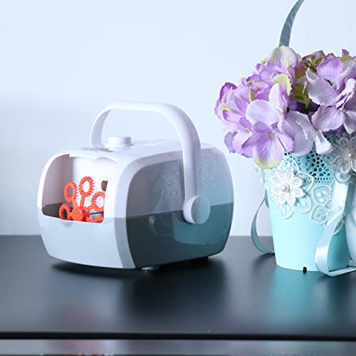 Vaveren Máquina de Bolhas Automática Portátil Máquina de Bolhas Sopradora Festa Efeitos de, cinza
