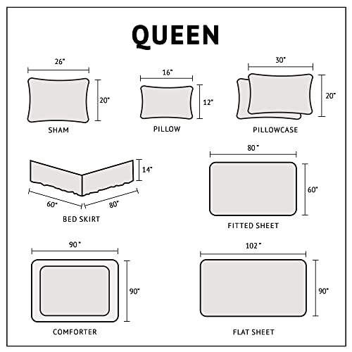 Intelligent Design Robbie 9-Piece Queen Comforter Set – Lightweight All-Season Plaid Bedding, Navy/Tan, Cozy Bed-in-a-Bag with Matching Shams & Decorative Pillow, Modern Casual Style by Intelligent Design - Image 6