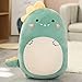 KXCAQ 45cm-80cm Forme Ronde Belle Grosse Licorne Piggy Lion en Peluche Oreiller Jouet en Peluche Renard Canard Dinosaure Poupée Cadeau d'anniversaire Jouets 45cm Dinosaure