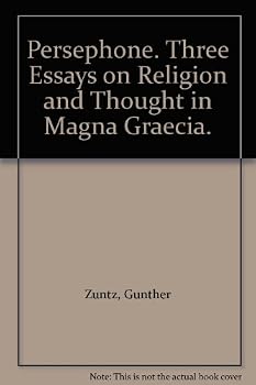 Hardcover Persephone: three essays on religion and thought in Magna Graecia Book