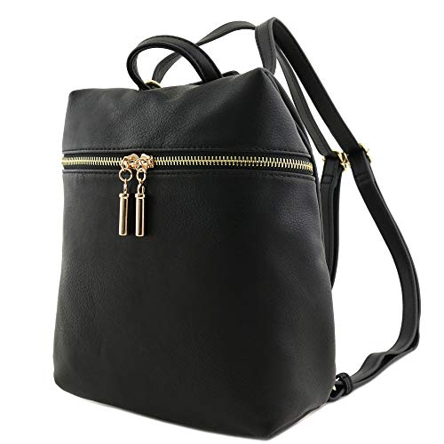 Small Versatile Crossbody Backpack Black