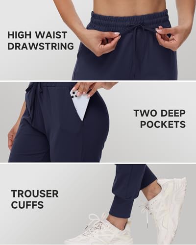 GAYHAY Joggers for Women with Pockets - Womens Sweatpants Lightweight Yoga Lounge Pants for Athletic Workout Gym Running