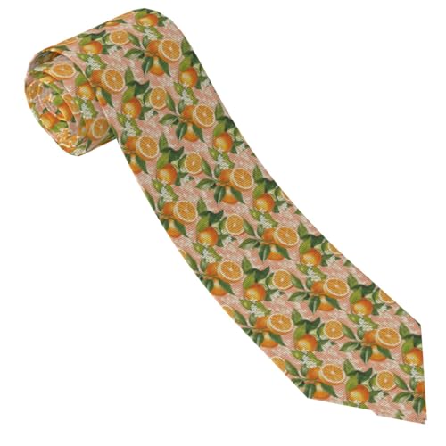 Corbata Naranjas Con Estampado Rosa Claro Corbatas De Hombre Elegante Corbatas Delgadas Ajustable Corbata Estrecha Para Fiesta Business Celebraciones