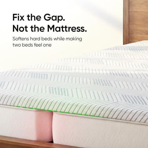 Image of Frido Cooling Mattress Topper Queen Bed Size 78X60X2 Inch | Reversible Cool-Tec & Knitted Fabric Cover with Soft & Supportive | Mattress Topper for Back Pain & Neck Pain | 10x Sleep Comfort
