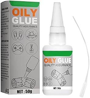 HJKJ Uniglue Universal Super Glue, Welding High-Strength Oily 50g Multifunctional Strong Ceramic Tile Wood Plastical Repair Mighty Instant Glue Fast and Curing for Resin Metal, White