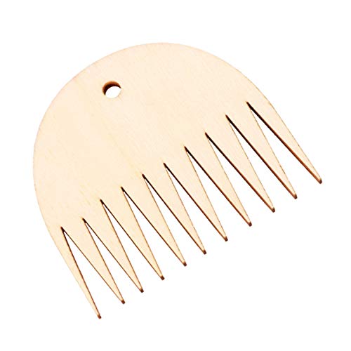image for HEALLILY 1 Pc Tapestry Weaving Comb Wood Loom Comb DIY Braided Tools C