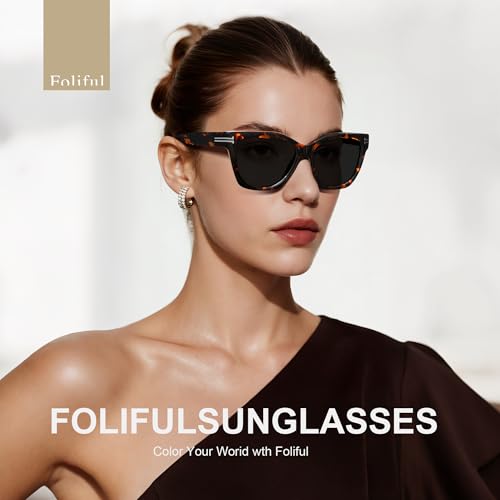 Polarized Square Sunglasses for Women, Acetate Womens Sunglasses UV400 Protection, Fashion Sun Glasses Trendy Shades2