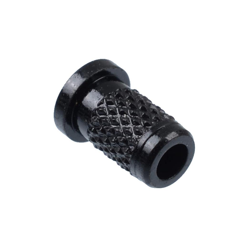 THE STYLE SUTRA 6 Pieces Guitar Bass Through Body String Mounting Ferrules Bushing Black