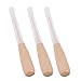Eowpower 3 Pieces Wooden Handle Leather Drillable Stitching Sewing Awl Repair DIY Gadget Tool