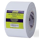 ATack RV Roof Repair Tape, White, 4' x 50 Foot Trailer and Camper RV Roof Sealing Tape |...