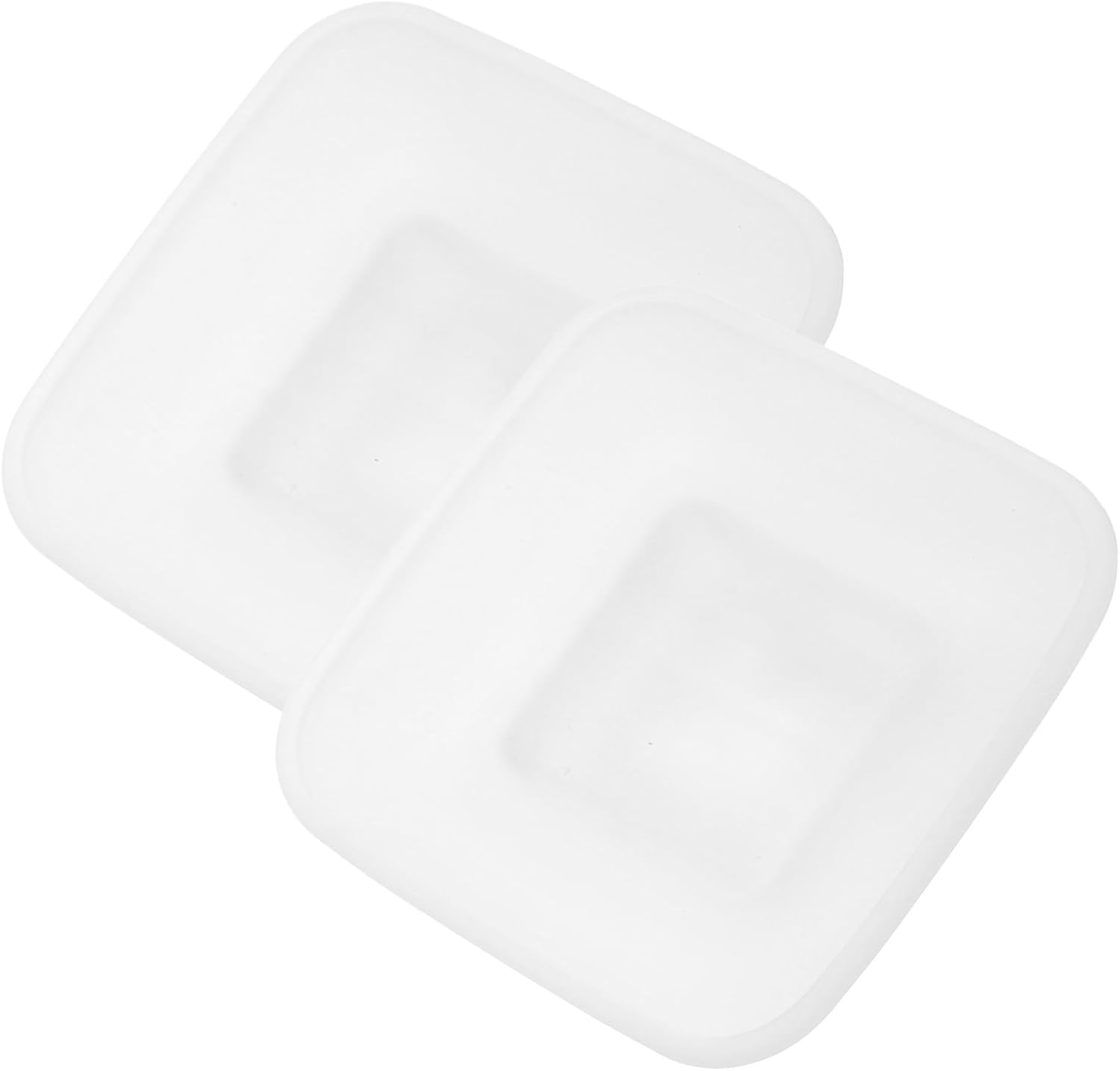 2pcs Glass Soap Dish Set Anti-Slip Design Square Bar Soap Holder for Bathroom and Kitchen Sink Portable and Functional for Home Use