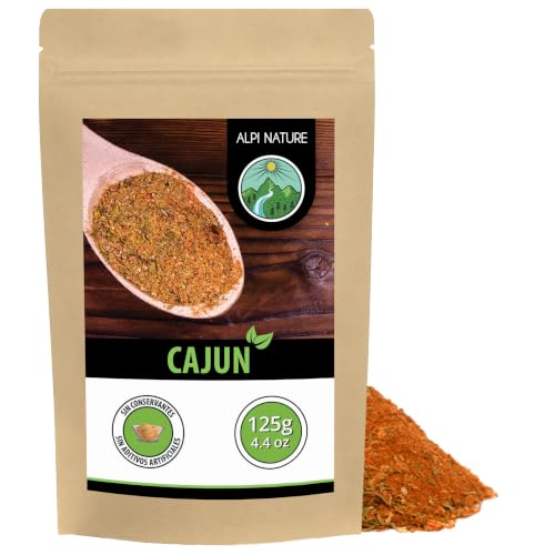 Alpi Nature Especias Cajún 125g, Cajun Seasoning, Mezcla de Especias Picante para Cocinar
