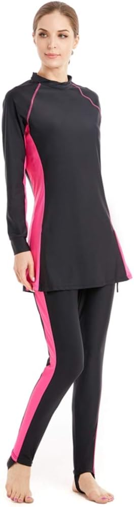 ShuoBeiter Women Muslim Swimwear Islamic Burkini Full Cover Hijab Modest Swimsuit