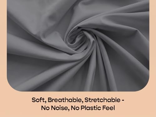 Image of SleepyCat Waterproof Lycra Mattress Protector | Queen 75x60 | Grey | 100% Waterproof TPU Layer, Soft Breathable Fabric, Snug Fit Up to 10in Mattress, Doubles as Bedsheet, Machine Washable