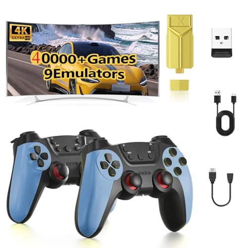 50,000 Wireless Retro Gaming Console, video game console, Retro Game Stick, HD HDMI TV Display Device Output, Revisit Classic Video Gaming Plug and Play, Premium Competitive Dual Controllers