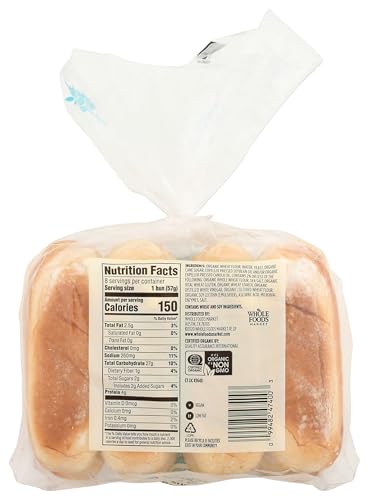 365 By Whole Foods Market Buns Hot Dog White 8 Count Organic thumb #1