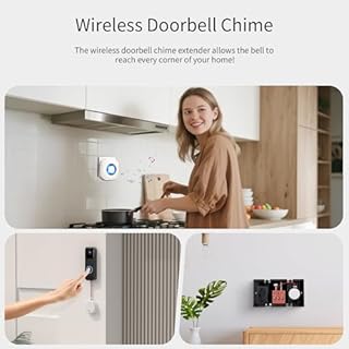 Wireless Doorbell Chime Compatible Blink Video Doorbell/Blink Video Doorbell(2nd gen)/Doorbell Button/Wired Doorbell Chime, Doorbell Extender To Use With Existing Wired 58 Chimes and 656Ft