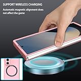 F.QYNing Magnetic Case for Samsung Galaxy Z Fold 7,Shockproof Cover, Folding Protection Full Protective Shell Cover Case for Samsung Galaxy Z Fold 7 (Pink) - Image 4