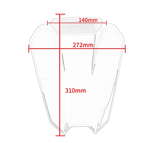 Fayedenicy Motorrad Hinten Sozius Soziussitz Abdeckung Gugel Heckverkleidung Heckabschnitt Buckel Zubehör für 1290 Super Duke Superduke R 2020 2021 2022 2023 (Carbon-Look)