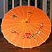 JapanBargain, Japanese Parasol Asian Chinese Nylon Umbrella Parasol for Photography Cosplay Costumes Wedding Party Home Decoration Kids Size, 22 inch (1, Orange)