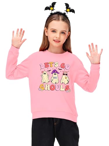 Image of Remimi Kids Halloween Sweatshirt Long Sleeve Thanksgiving Tops 3-14 Years