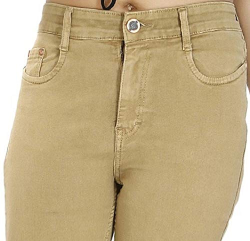 Image of FCK-3 Stretchable Denim Pencil Fit Regular Fit High Waist Jeans for Women